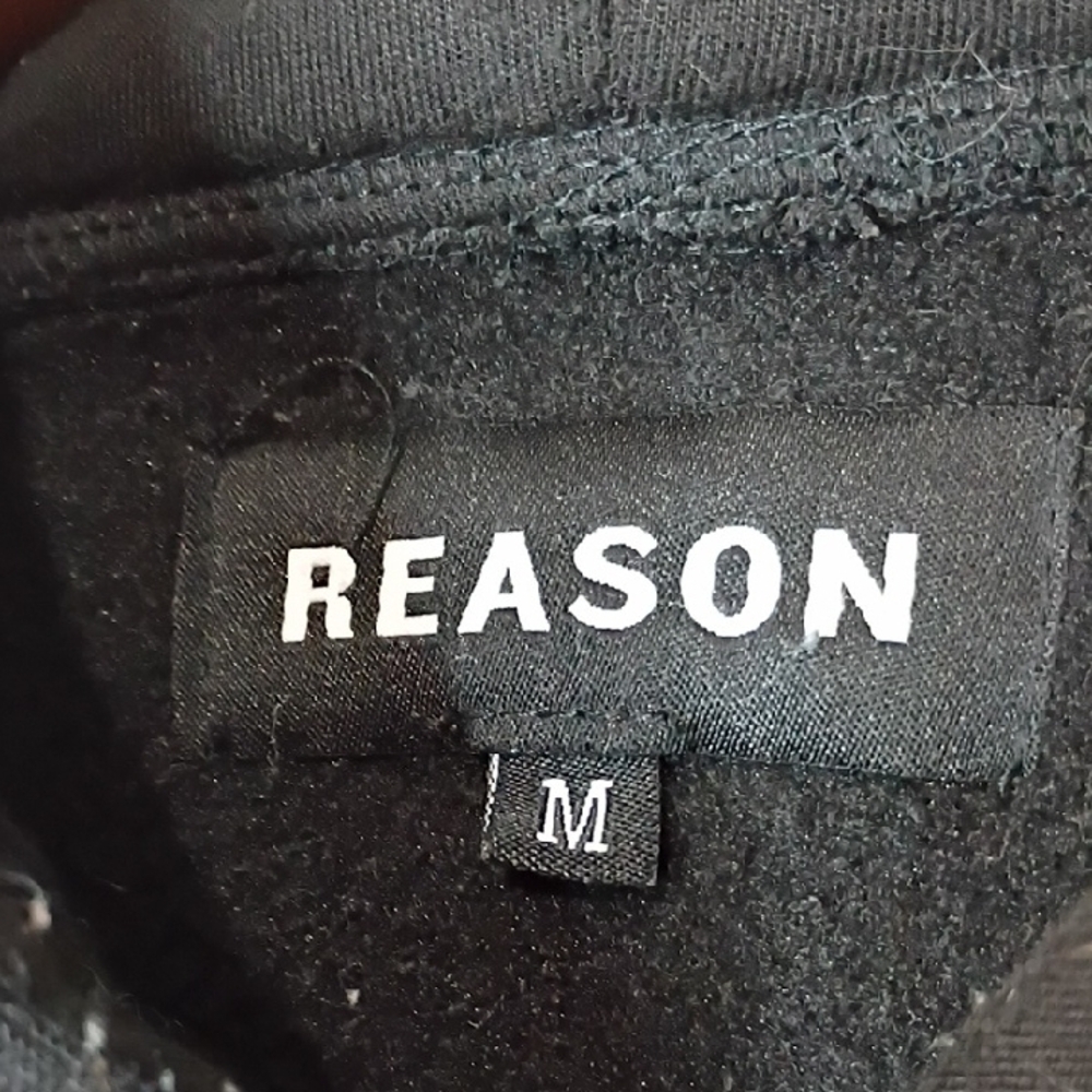 Reason Black Hoodie with Eagle and Wing Design - Picture 3 of 12